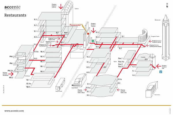 Lageplan Pressecenter