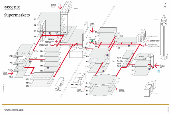 Lageplan Supermarkets
