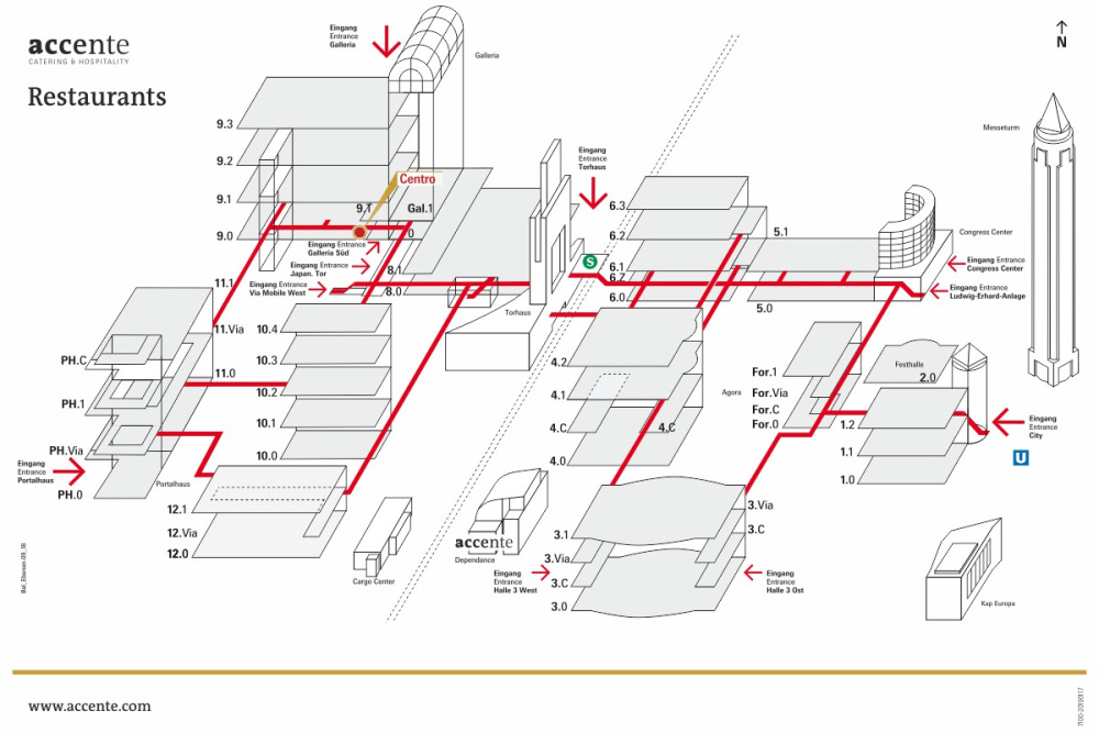 Centro Standortplan