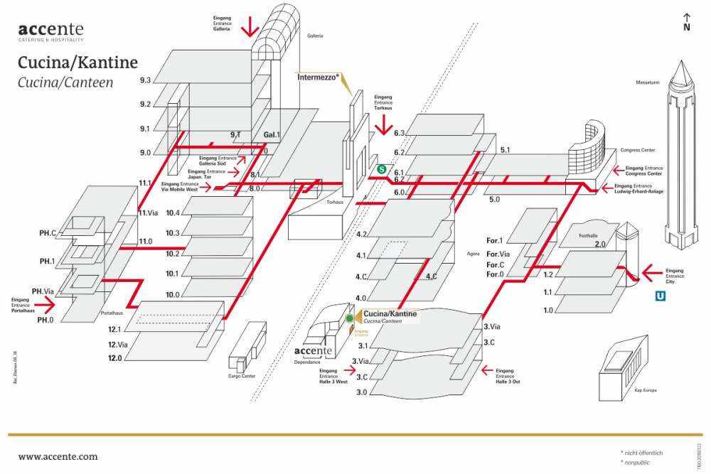Cucina - Standortplan