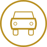you can reach accente by car