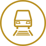 you reach accente by public transport