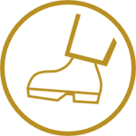 you can reach accente by walking