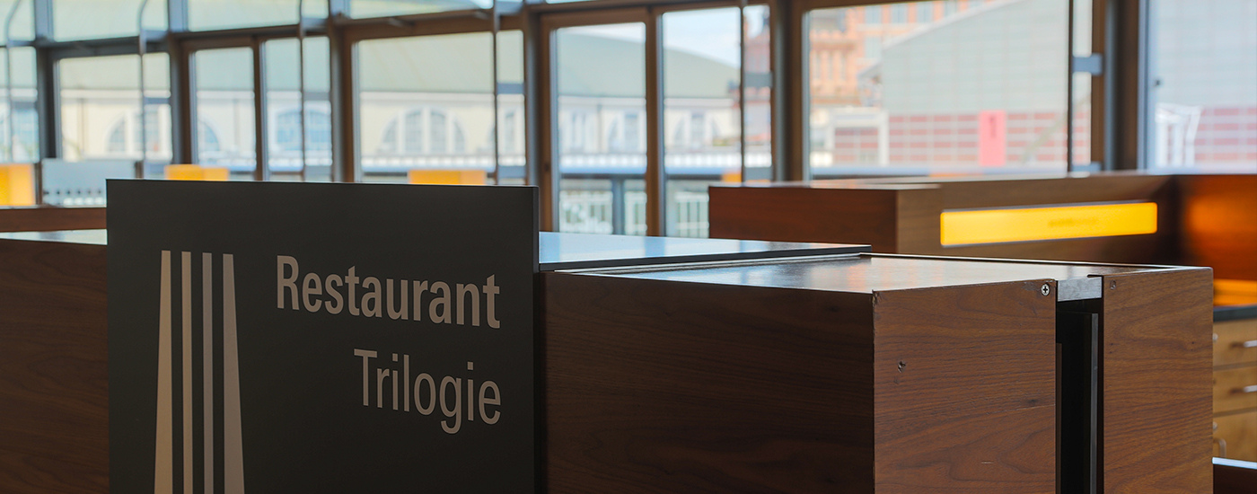 Blick ins Restaurant Trilogie