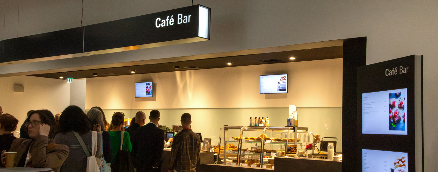 Café und Snack auf der Messe Frankfurt