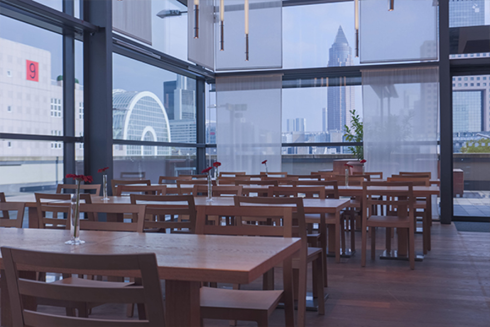 Blick ins Restaurant Veranda